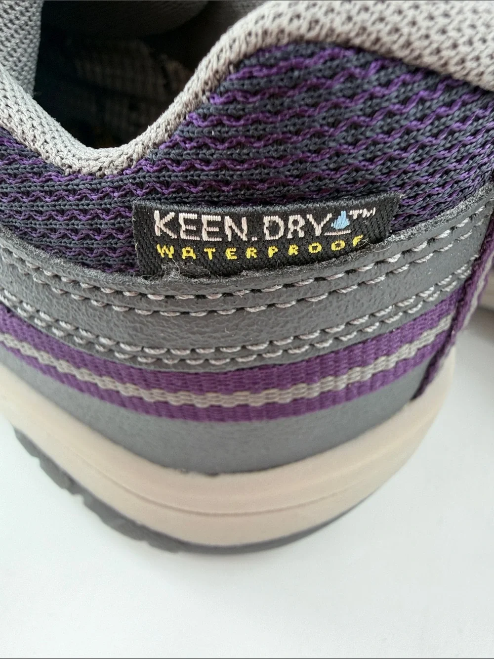 KEEN Kids' Targhee Low Waterproof Hiking Shoe Magnet/Tillandsia Purple Youth 3